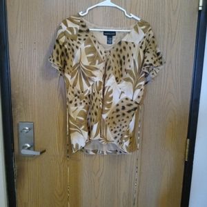 JENNIFER Lloyd women leopard top large. A-25